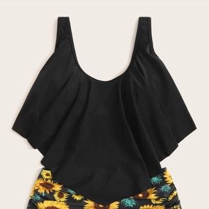 SHEIN Black Swim Top - Size XL